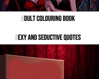 Libro para colorear de 21 páginas de romance oscuro y obsceno con citas / Club de lectura picante / Booktok / Páginas para colorear para adultos / Descarga digital / Regalo para amantes de los libros