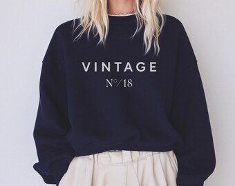 18. Geburtstag Sweatshirt * Vintage 2008 * Geschenk 18. Geburtstag * 18 Jahre Sweatshirt * 2008 Sweatshirt * geboren 2008 Geschenk * unisex