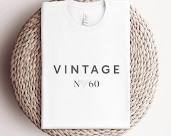 60th Birthday T-Shirt * Vintage 1966 * 60th Birthday Gift * 60 Years Old T-Shirt * 1966 T-Shirt * Born in 1966 Gift * Elegant