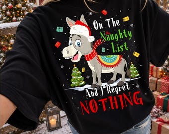 Asino di Natale PNG Nella lista dei cattivi e non mi pento di nulla PNG, Asino carino PNG, Asino Albero di Natale PNG, Natale PNG, Download digitale