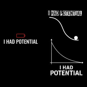 3 PNG、I Had Potential PNG、面白いダークユーモアミームデザイン、ミニマリスト共感できる引用シャツグラフィック、皮肉な人生ユーモアTシャツ、トレンディな美学