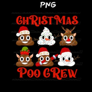 Divertente Natale, Christmas Poo Crew svg png, Shit Svg, Babbo Natale Poop Download, Christmas Svg, Christmas Poop svg png, download istantaneo