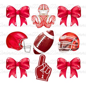 Coquette Football Red Png,Coquette Football Mama,bow sports College Png,Football PNG,College Png,trendy school,bows Designer,digital design