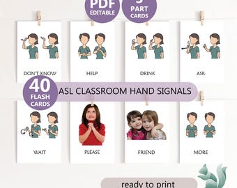 Must Know Baby Sign Language Classroom Words, American Sign Language Signs for Classroom, ASL Hand Signals for Classroom, Montessori Toddler