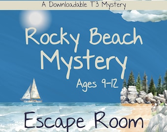 Rocky Beach Mystery Escape Room: Printable Puzzle Game (Download ONLY)