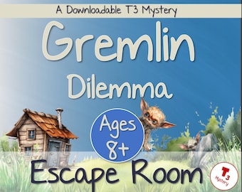 Gremlin Escape Room for Kids: Printable Puzzle Mystery (Download ONLY)
