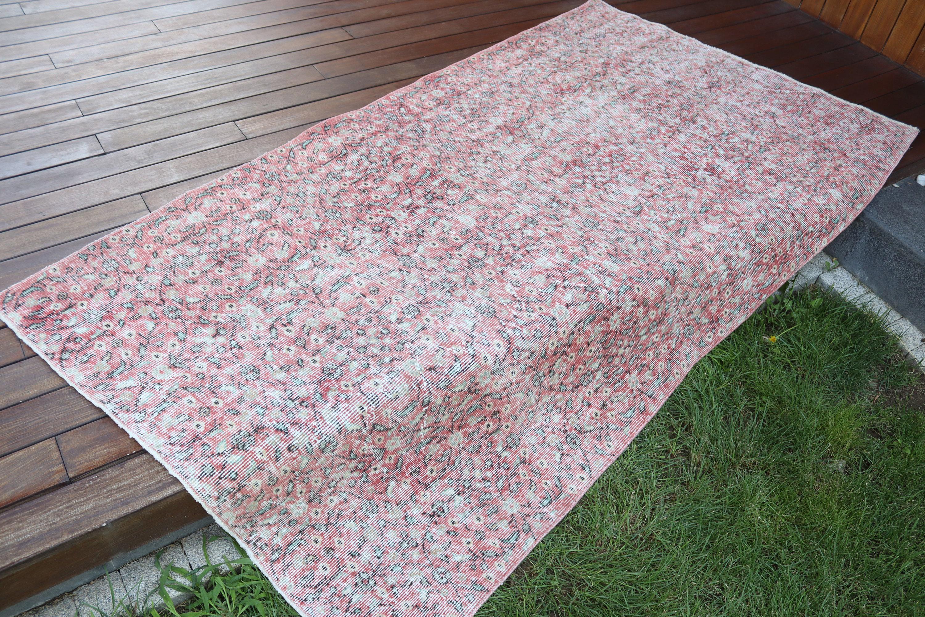 ヴィンテージトルコ絨毯 114×195 花と果実／114×216 グリーン ブラウン