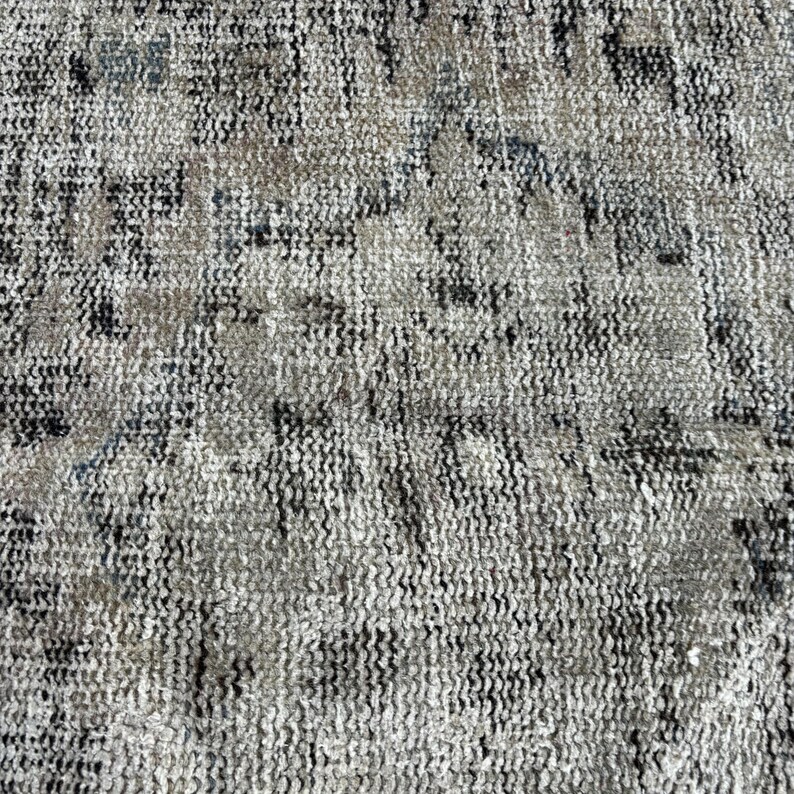 Turkish Patchwork Rugs Turkish Oushak Rug 4.1x8.4 Ft (126x256 Cm), Gray Patchwork Vintage Rug ...