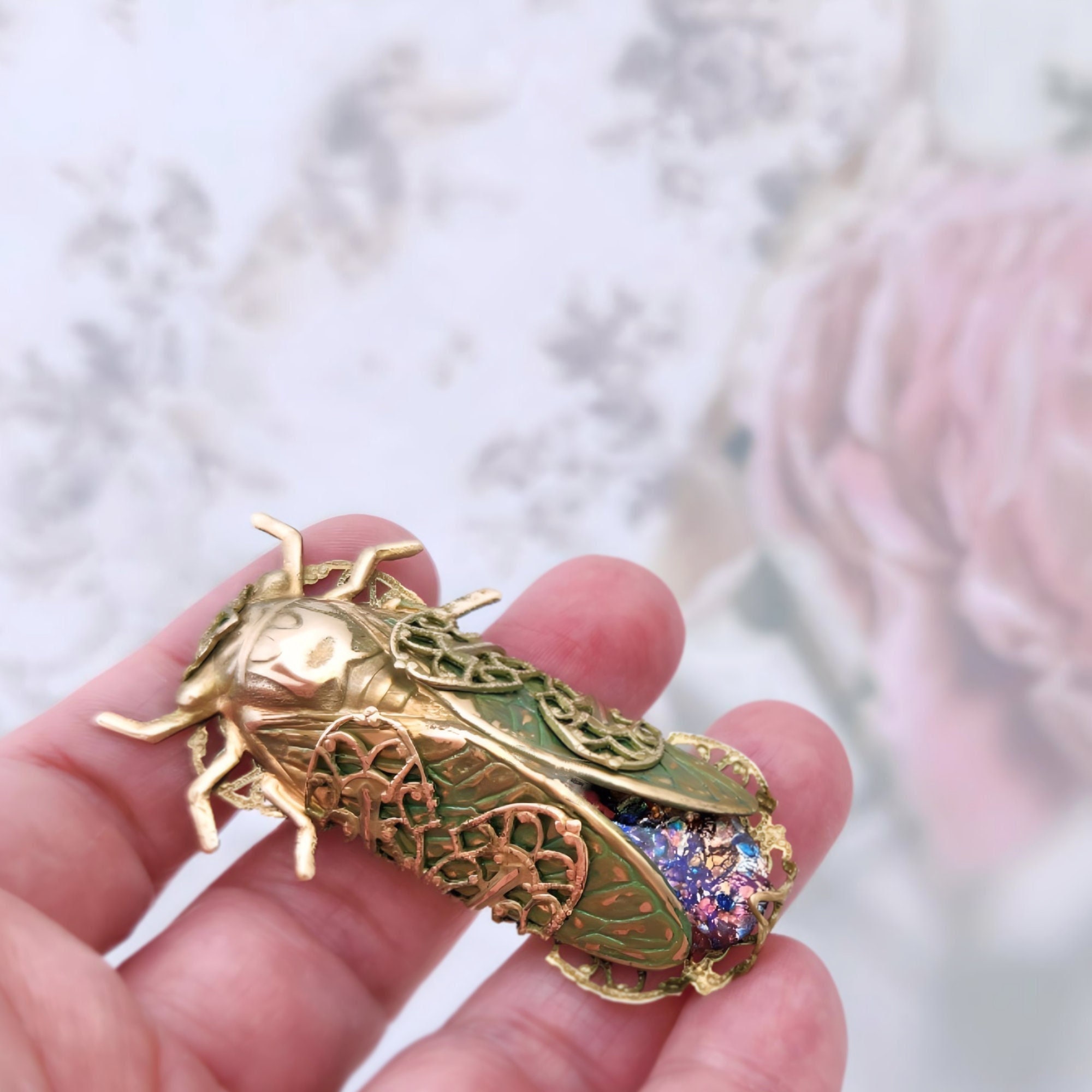 Vintage Czech Brooch - Etsy