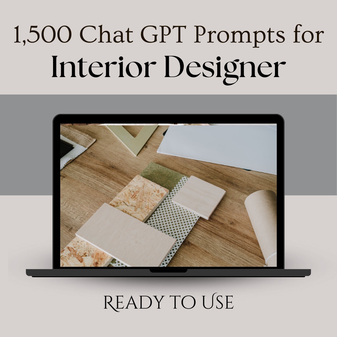 Chatgpt Prompts for Interior Designers - Etsy
