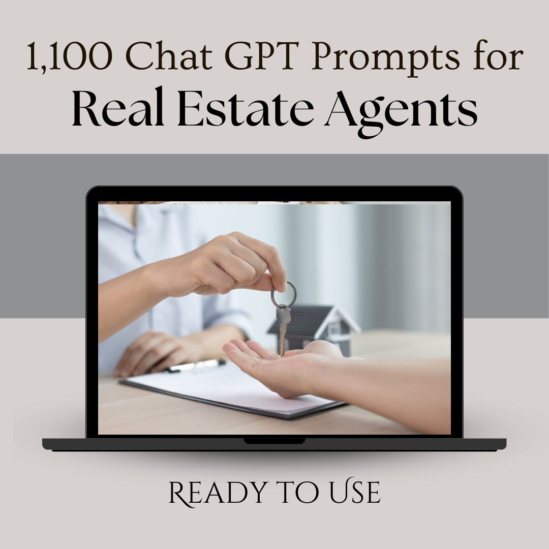 Prompt Realtor 1,100 Chatgpt Prompts for Real Estate Agents - Etsy