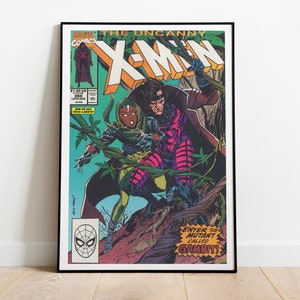 UTSKRIVBAR, X-Men, Uncanny, Gambit, superhjälte, serietidning, väggkonsttryck