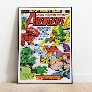 PRINTABLE,Avengers,Thor,Vision,Iron Man,superhero,comic print,wall art print