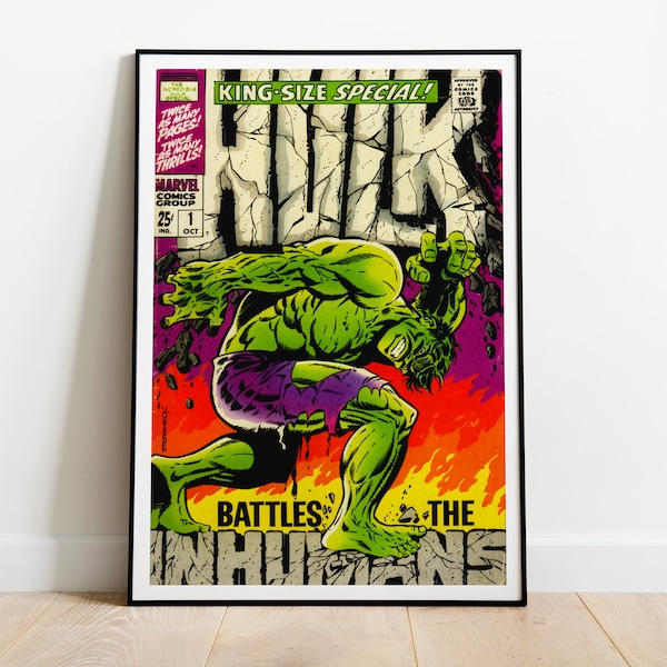 PRINTABLE,Hulk,superhero,comic print,wall art print