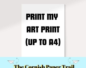 Custom Art Print Service | Your Digital Design Printed (Up to A4)