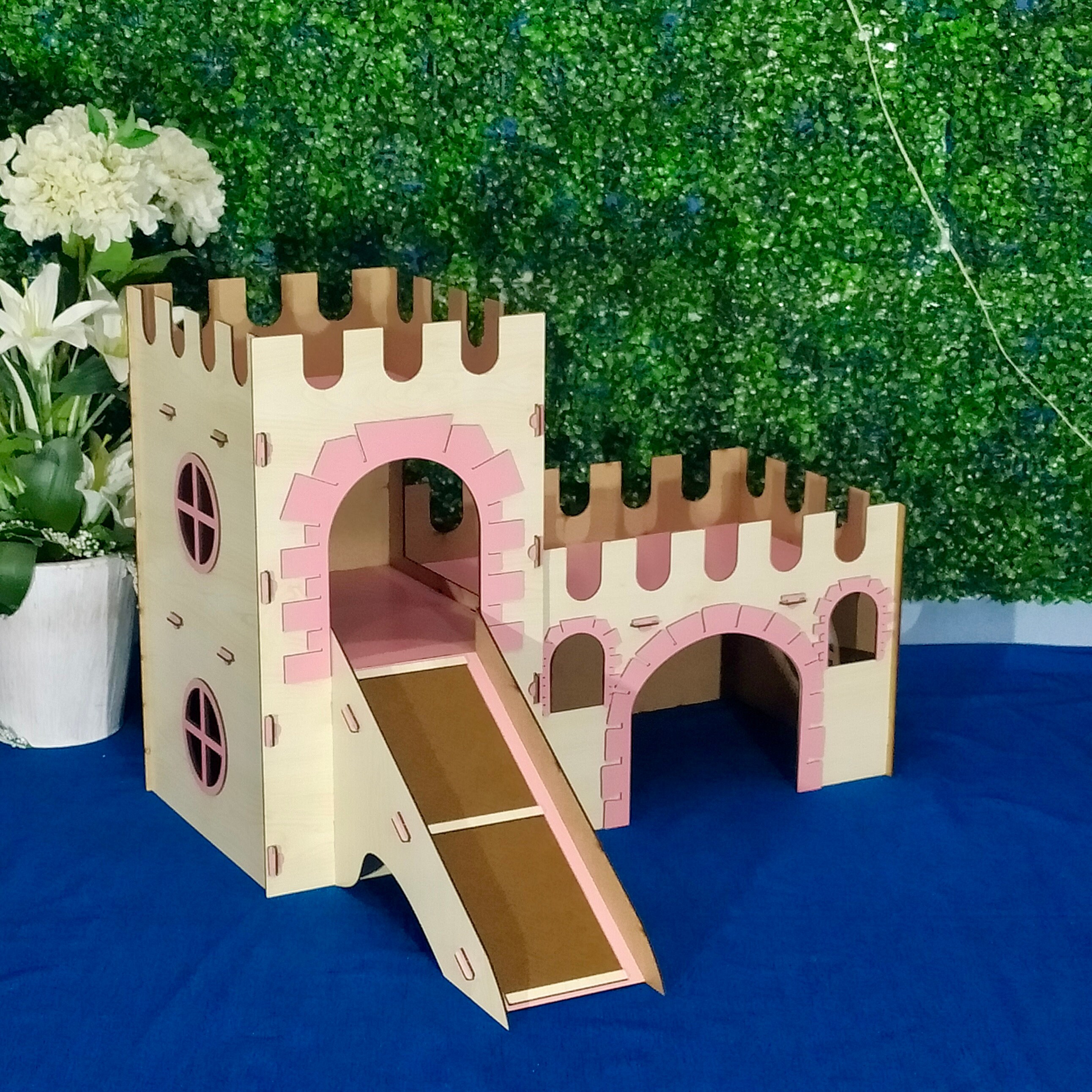 Holzhaus Für Kleintiere – Natürliches Versteck Aus Kiefer Für Meerschweinchen, Kaninchen & Co. (mit Boden, 24 X 17,7 X 18 Cm)