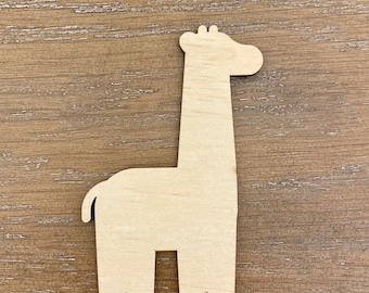 Onvoltooide giraffe houten vorm