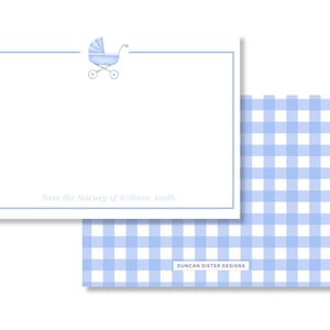 Tarjeta de agradecimiento para baby shower imprimible, de Nursery of Card, Papelería para bebé azul, de Nursery of Note cards, Baby Boy
