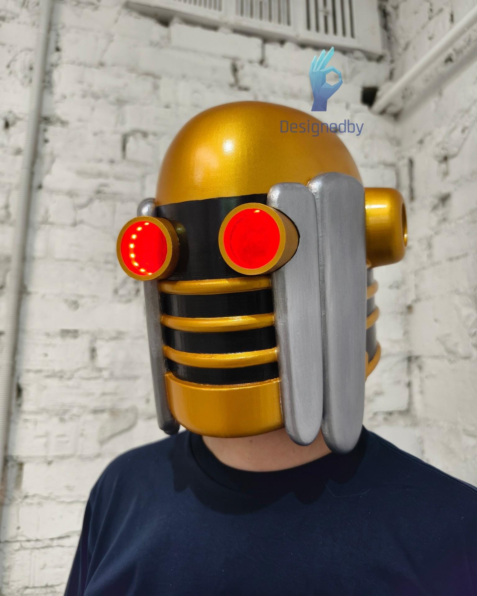 Wonder of U ヘルメット LED付き - ジョジョ コスプレ小道具、アニメ