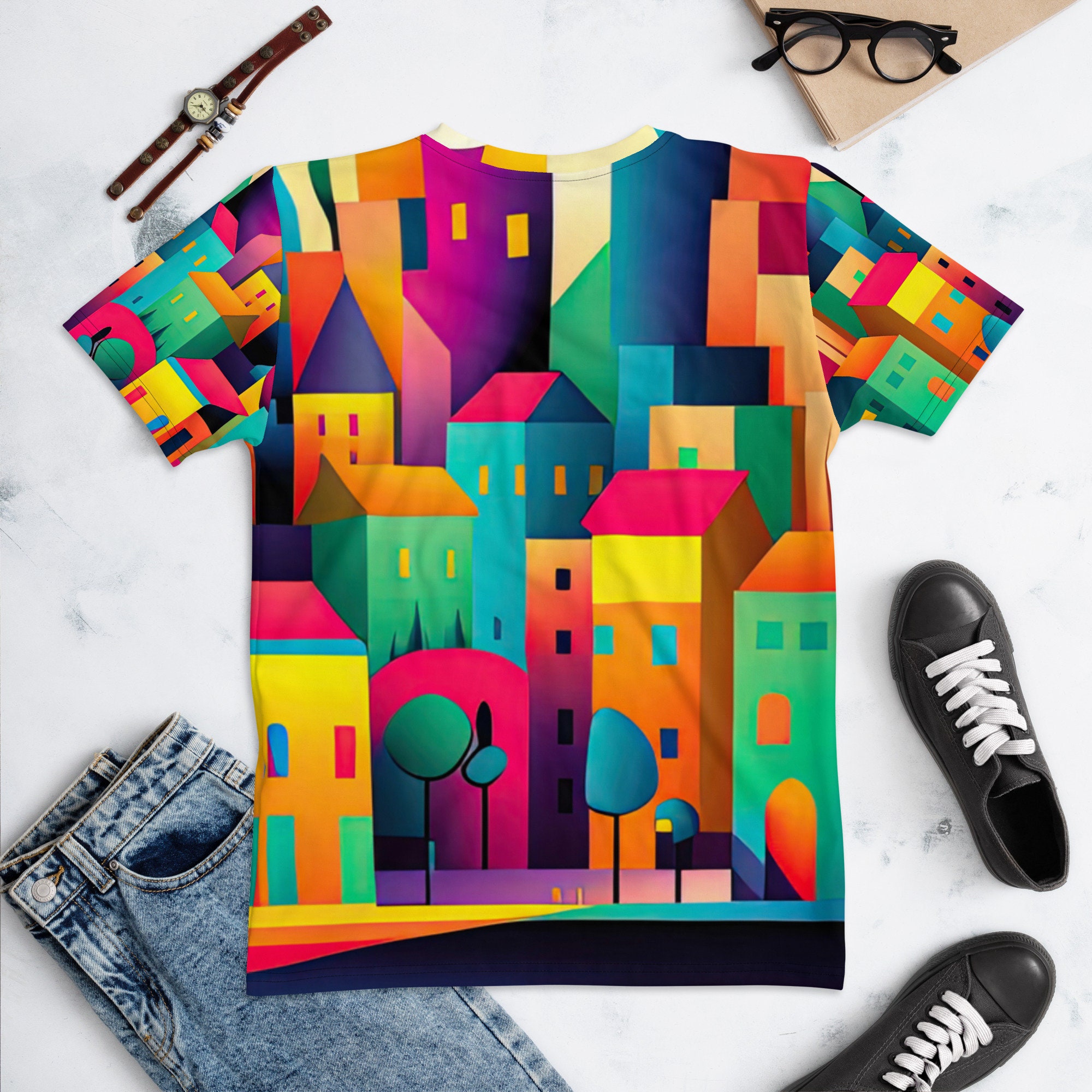Lenina ♥ BETTY city print T-shirt /追跡付 MUSINSA公式 | LENINA BETTY city print T-shirt_WHITE