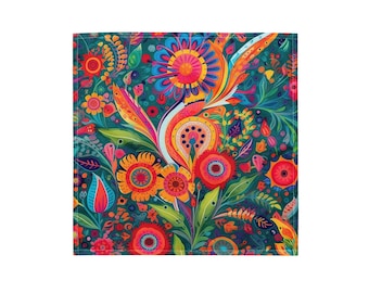 Floral Fantasy all-over print scarf / bandanna