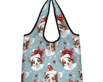 Christmas Papillon Shopping bag (large version)
