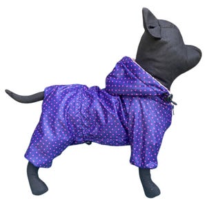Dog mom gift – waterproof dog jumpsuit for small medium breeds  warm plush-lined winter onesie cozy puppy snowsuit soft  dog clothes outfit