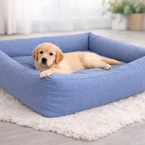 Cojín cómodo para cachorros: cama suave para perros pequeños ansiosos.