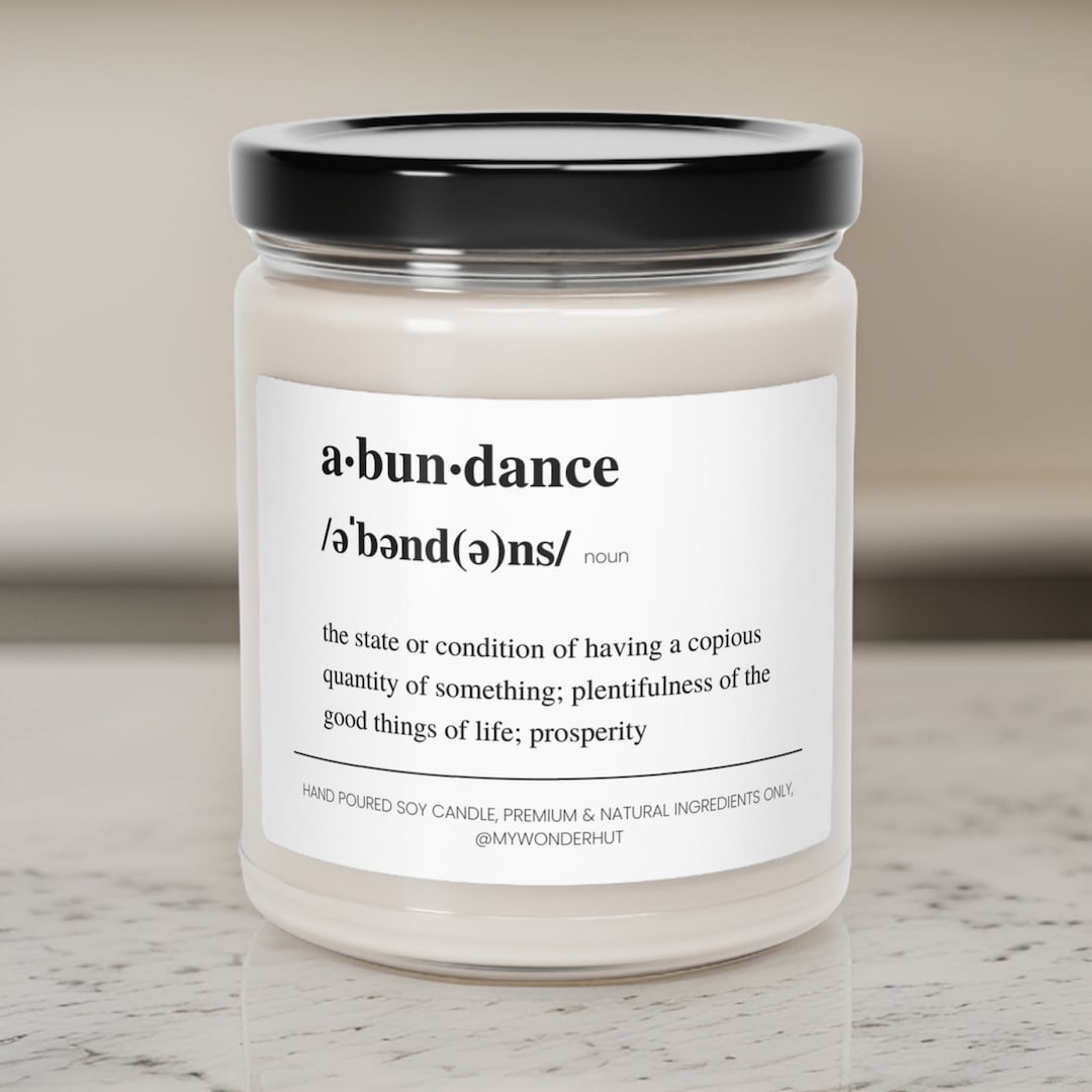 Abundance Candle Abundance Intention Candle Manifest Abundance