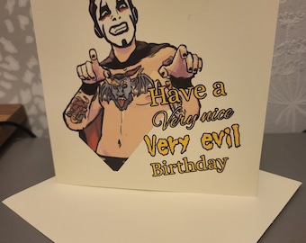 AEW Danhausen birthday card