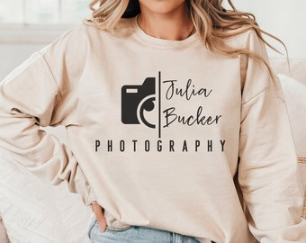 Custom Photographer Sweatshirt, Personalize Photographer Sweatshirt, Photographer Thank You Gift, Wedding Photographer Sweatshirt