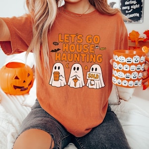 Real Estate Halloween Shirt, Realtor Halloween Shirt, Realtor Halloween, Halloween Real Estate, Let&#39;s Go House Haunting, Realtor Gift