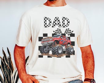 Dad Monster Truck Shirt, Monster Truck Dad Shirt, Truck Jam Family Birthday Party Shirt, Monster Truck Birthday Party Theme Shirt for Family