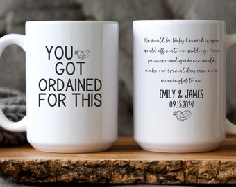 Hochzeit Offiziant Geschenk, Hochzeit Offiziant Becher, Beste Hochzeit Offiziant, Offiziant Becher, Offiziant Geschenk, ordinierter Geistlicher, Offiziant Vorschlag