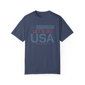 T-shirt USA, chemise jeux d'été, cadeau pour athlète américain, chemise Lets Go USA, chemise Amérique, chemises patriotiques pour femme, chemise USA image 5