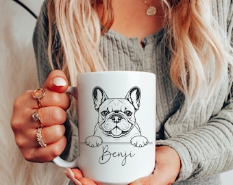 Tazza personalizzata con bulldog francese, tazza personalizzata con bulldog francese, tazza con bulldog francese, regalo per bulldog francese, regalo per amanti del bulldog francese, mamma di bulldog francese