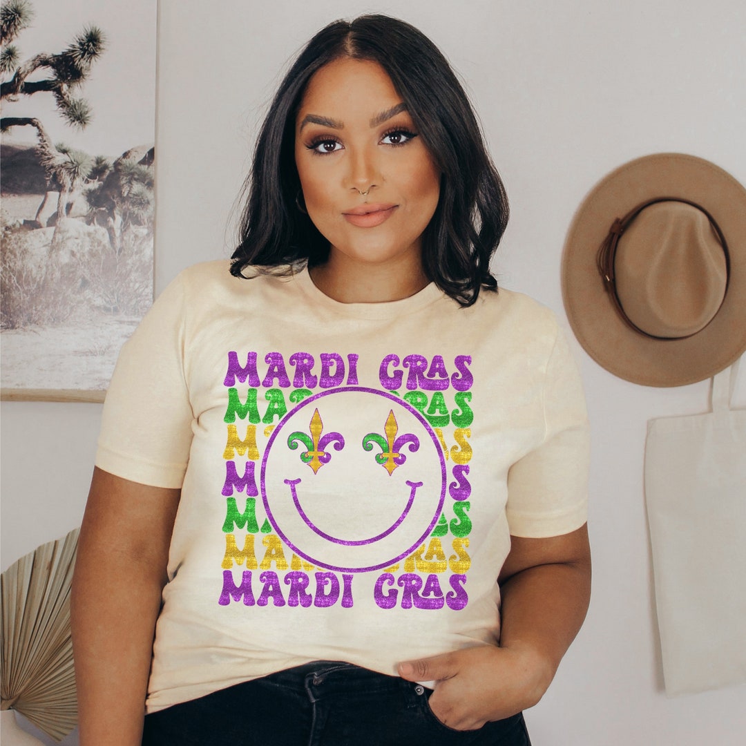 Mardi Gras Shirt, Mardi Gras Parade, Mardi Gras Tee, Fleur De Lis, Fat