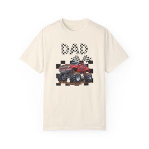 お父さんモンスタートラックシャツ、モンスタートラックお父さんシャツ、トラックジャムファミリー誕生日パーティーシャツ、家族向けモンスタートラック誕生日パーティーテーマシャツ 画像 2