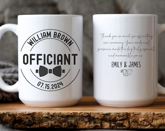 Hochzeit Officiant Becher, Hochzeit Officiant Geschenk, Beste Hochzeit Officiant Ever Becher, Offician Kaffeebecher, Benutzerdefinierte Hochzeit Officiant Geschenk