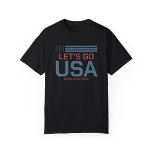 T-shirt USA, chemise jeux d'été, cadeau pour athlète américain, chemise Lets Go USA, chemise Amérique, chemises patriotiques pour femme, chemise USA image 6