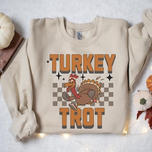 Turkey Trot Sweatshirt, Turkey Trot Group Sweatshirt, Running Turkey Trot Shirt, Family Turkey Trot Shirt, Thanksgiving Turkey Trot Crewneck