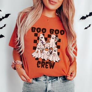 Comfort Colors® Halloween Nurse Shirt, ER Nurse Halloween Shirt, Boo Boo Crew, Emergency Department Halloween Shirt, Halloween Nurse T-Shirt