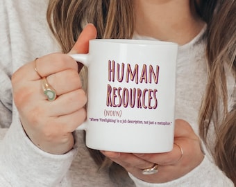 Human Resources Mug, Human Resources Recruiter, Human Resources Generalist, HR Manager Gift, HR Employee Gift, Onboarding Gift, HR Squad Mug