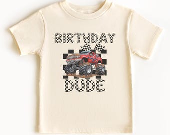 Camiseta de Monster Truck para niños, camiseta de cumpleaños de Monster Truck para niños, camiseta de Monster Truck para niños, camiseta de Monster Truck, camiseta de cumpleaños de Monster Truck