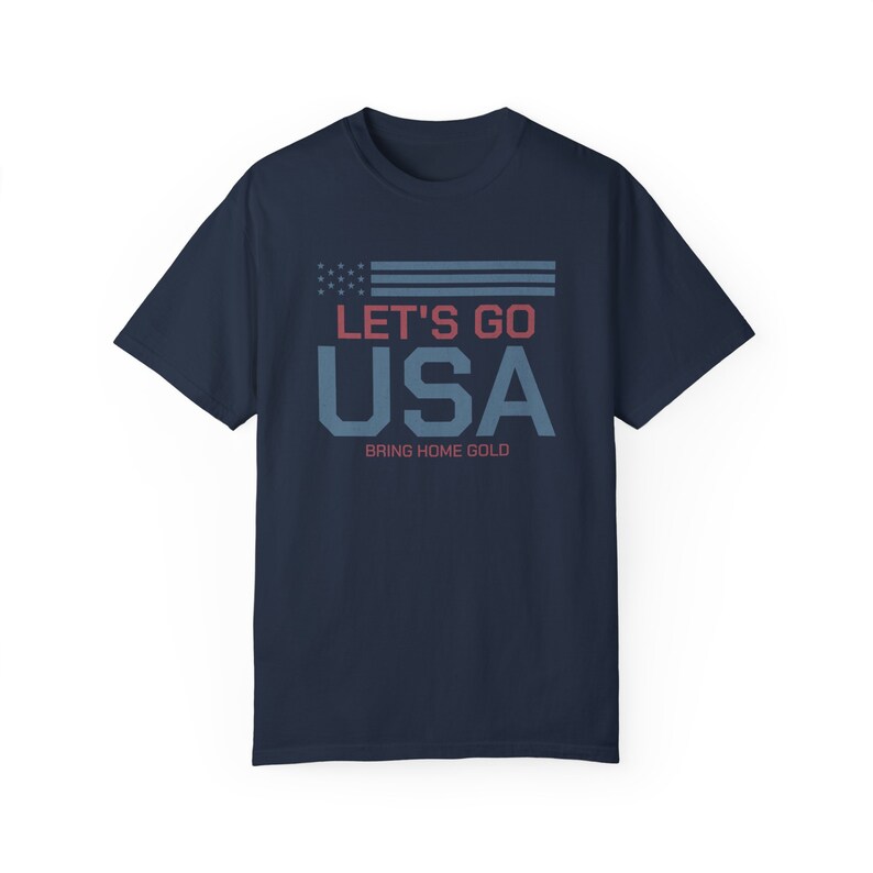 T-shirt USA, chemise jeux d'été, cadeau pour athlète américain, chemise Lets Go USA, chemise Amérique, chemises patriotiques pour femme, chemise USA image 7