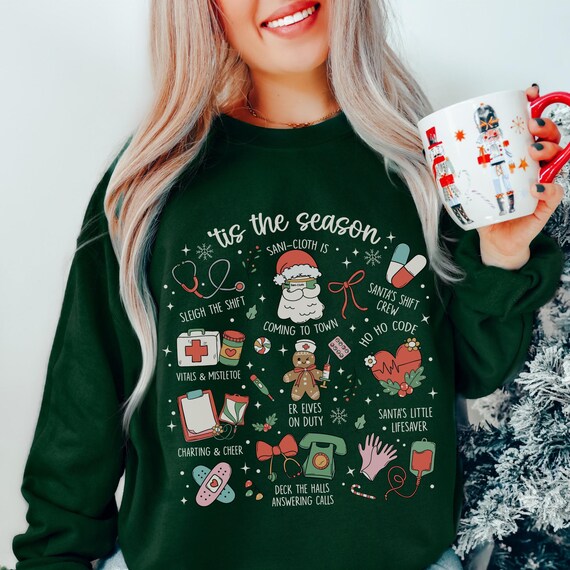 Christmas Sweater Funny Nurse Christmas Shirts Nurse Christmas
