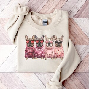 French Bulldog Valentines Sweatshirt, French Bulldog Shirt, French Bulldog Valentines Mom Sweatshirt, Valentines French Bulldog Sweatshirt