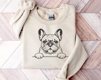 Französische Bulldogge Sweatshirt, Französische Bulldogge Sweatshirt, Französische Bulldogge Rundhalsausschnitt, Französische Bulldogge Geschenk, Französische Bulldogge Shirt, Französische Bulldogge Mutter
