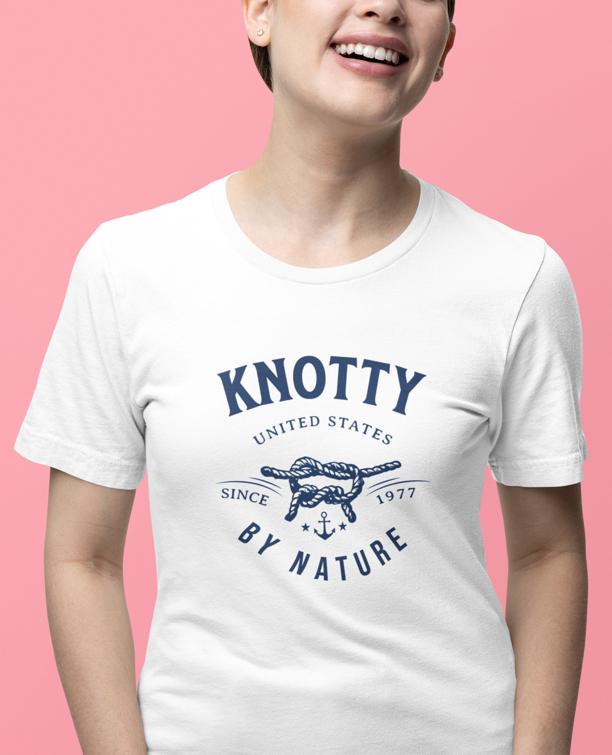 Knotty By Nature by Retro Boater Unisex Jersey Short Sleeve Tee Knotty By Nature by Retro Boater Unisex Jersey Short Sleeve Tee