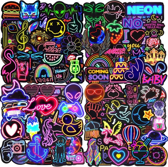 Buy Neon Stickers Waterproof Vinyl Stickers Neon Stickers for